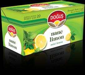 دمنوش لاغری لیمو و جعفری دوغوش بسته 20 عددی