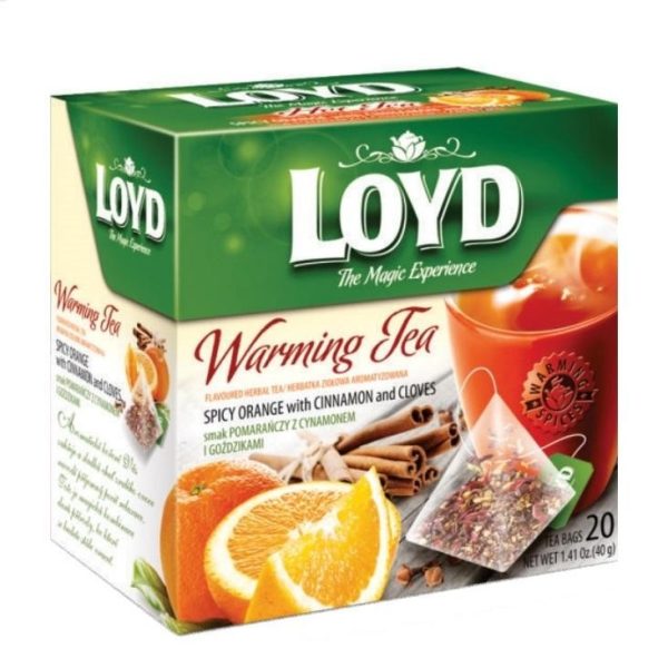 دمنوش پرتقال و دارچین لوید بسته 20 عددی